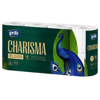 Туалетная бумага Grite Charisma 4-слойная 8шт - купить, цены на ULTRAMARKET - фото 2
