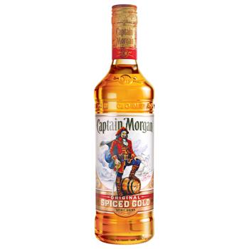 Ромовий напій Captain Morgan Spiced Gold 35% 0,5л - купити, ціни на Таврія В - фото 1