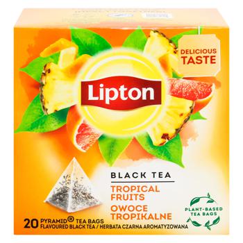 Чай черный Lipton Tropical Fruit 1,8г*20шт - купить, цены на NOVUS - фото 2