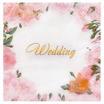 Салфетки бумажные Ля флер 16шт 33х33см - купить, цены на Идеал - фото 1