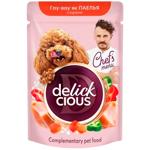 Delickcious Chef's Menu Paella Wet Food with Chicken for Dogs 85g