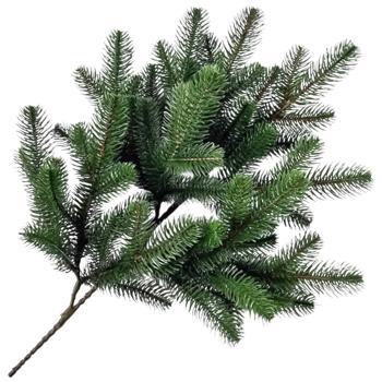 Гілка декративна Lux з штучної хвої 60см