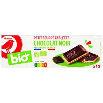 Auchan Bio Cookies with Dark Chocolate 150g - buy, prices for - photo 2