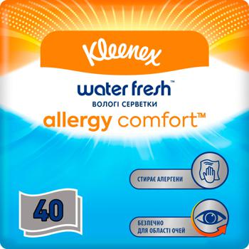 Салфетки Kleenex Allergy Comfort влажные 40шт - купить, цены на МегаМаркет - фото 3