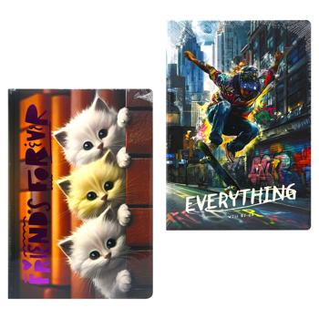 Prestige Kittens Checkered Notebook B5 160 sheets