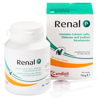 Порошок для собак та котів Candioli Renal P для контролю фосфатемії 70г - купити, ціни на MasterZoo - фото 1