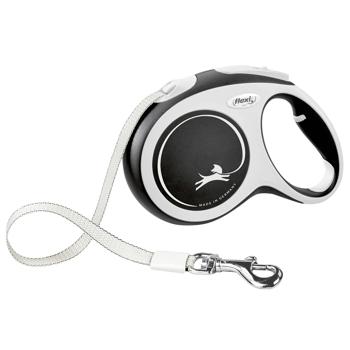 Flexi New Comfort Roulette Leash with Tape L Up to 60kg 5m Black - buy, prices for MasterZoo - photo 1