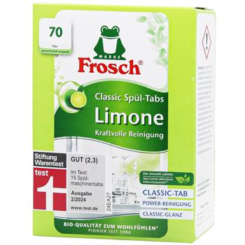 Таблетки для посудомийної машини Frosch Classic Лимон 15г х 70шт - купить, цены на Auchan - фото 1