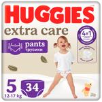 Подгузники-трусики Huggies Extra Care 5 12-17кг 34шт