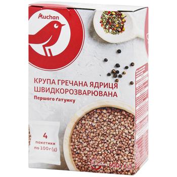 Auchan Kernel Buckwheat 4pcs*100g - buy, prices for Auchan - photo 1
