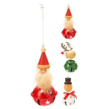 Украшение Koopman Колокольчик новогодний 14см в ассортименте