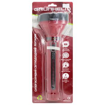 Grunhelm LED Hand-held Rechargeable Flashlight 10W 850mAh - buy, prices for COSMOS - photo 1