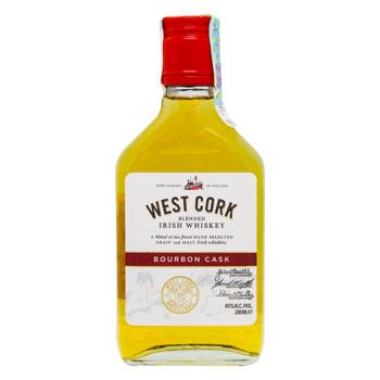 Whiskey West cork 40% 200ml glass bottle Ireland - buy, prices for Za Raz - photo 1