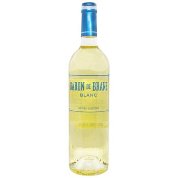 Вино Baron De Brane Blanc біле сухе 13% 0,75л - купити, ціни на КОСМОС - фото 1