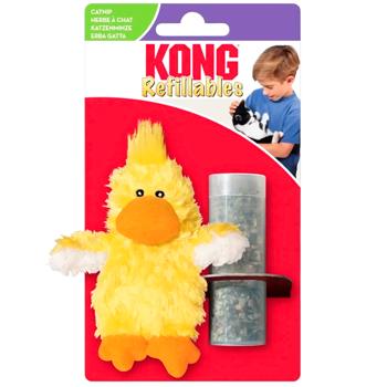 Kong Refillables Duckie Soft Cat Toy with Catnip 10.1x9.5cm