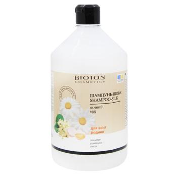 Шампунь-шовк Bioton Cosmetics Яєчний з лецитином, ромашкою і липою 1л
