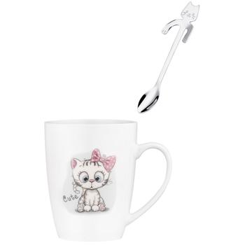 Чашка с ложкой Ardesto Cute 320мл - купить, цены на - фото 3