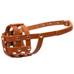 Collar №0 намордник для собак 25х6 см - коричневий