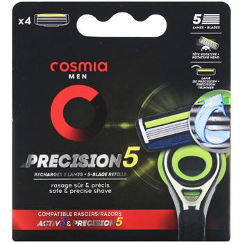 Cosmia Men Precision 5 5-blade Refills 4pcs - buy, prices for Auchan - photo 1