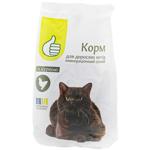 Корм сухий Auchan з курятиною для дорослих котів 800г