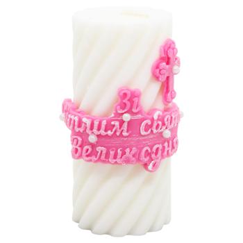 Pillar Candle with Applique 9х5.5cm - buy, prices for EKO Market - photo 5
