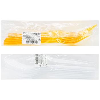 Виделки одноразові Plast Group 6шт - купити, ціни на ЕКО Маркет - фото 1