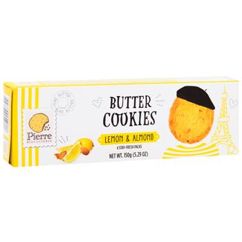 Печенье Pierre Biscuiterie сливочное с лимоном и миндалем 125г - купить, цены на - фото 3