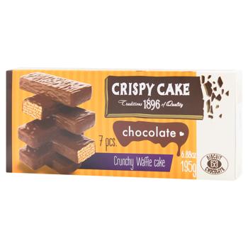 Торт Бисквит Шоколад Crispy Cake вафельный шоколадный 195г