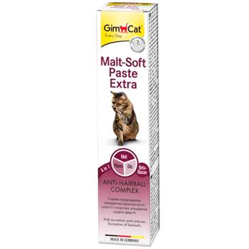 Ласощі для котів GimCat Malt-Soft Extra паста для виведення шерсті 20г - купити, ціни на MasterZoo - фото 1