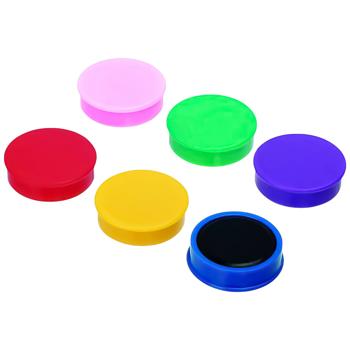 Auchan Set of Color Magnets 25mm 6pcs - buy, prices for - photo 2
