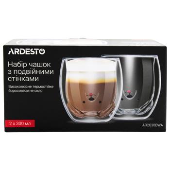 Набор чашек Ardesto Animals с двойными стенками 2шт*300мл - купить, цены на - фото 4