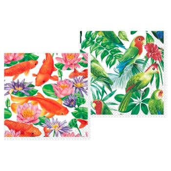 Silken Tropical Forest 3-Ply Table Napkins 33*33cm 18pcs - buy, prices for MegaMarket - photo 1