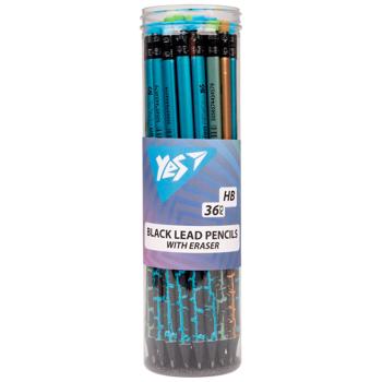 Карандаш Yes Fusion с ластиком 4 цвета - купить, цены на NOVUS - фото 3