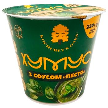Kochubey's Oaks Hummus with Pesto 220g - buy, prices for Supermarket "Kharkiv" - photo 1