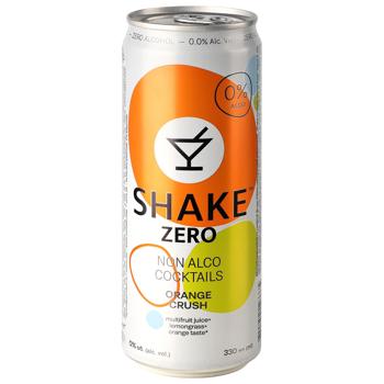 Напій безалкогольний Shake Zero Alco Cocktails Orange Сrush сильногазований 0,33л - купити, ціни на Епіцентр FOOD - фото 2