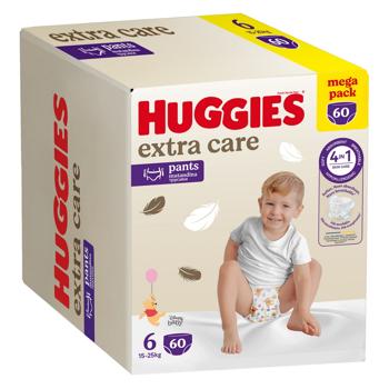 Подгузники Huggies Extra Care 6 15-25кг 60шт - купить, цены на - фото 2
