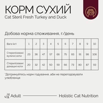 Savory Adult Sterilized сухий корм для котів 8 кг - індичка та качка - купить, цены на MasterZoo - фото 3