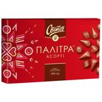 Цукерки СВІТОЧ® Палітра Асорті у молочному шоколаді 200г
