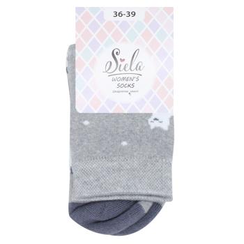 Siela Foxes High Classic Terry Women's Socks s.36-39 Grey - buy, prices for - photo 1