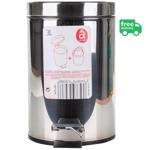 Actuel Metal Trash Can with Pedal 3l