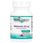 Мелатонін, Melatonin, Nutricology, 20 мг, 60 капсул