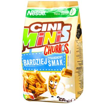 Сніданок сухий NESTLÉ® CINI MINIS® Churros з вітамінами та залізом 210г - купити, ціни на Чудо Маркет - фото 1