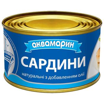 Akvamaryn Natural Sardines In Oil 230g - buy, prices for Chudo Market - photo 2