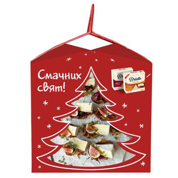 Kaserei Christmas Tree 2 Briette Creamy&Buttery Red Cheese 60% 125g and Briette Dulce de Leche Cheese 60% 125g Gift Set - buy, prices for METRO - photo 2