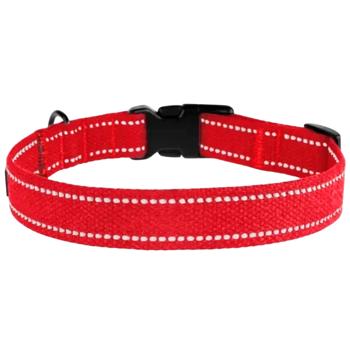 Нашийник для собак Barksi BronzeDog Сotton брезентовий S 25-33см/16мм червоний - купити, ціни на - фото 5