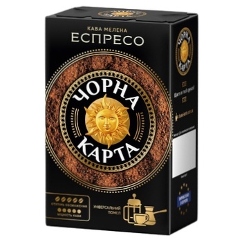 Chorna Karta Coffee Ground Espresso 450g - buy, prices for Vostorg - photo 1