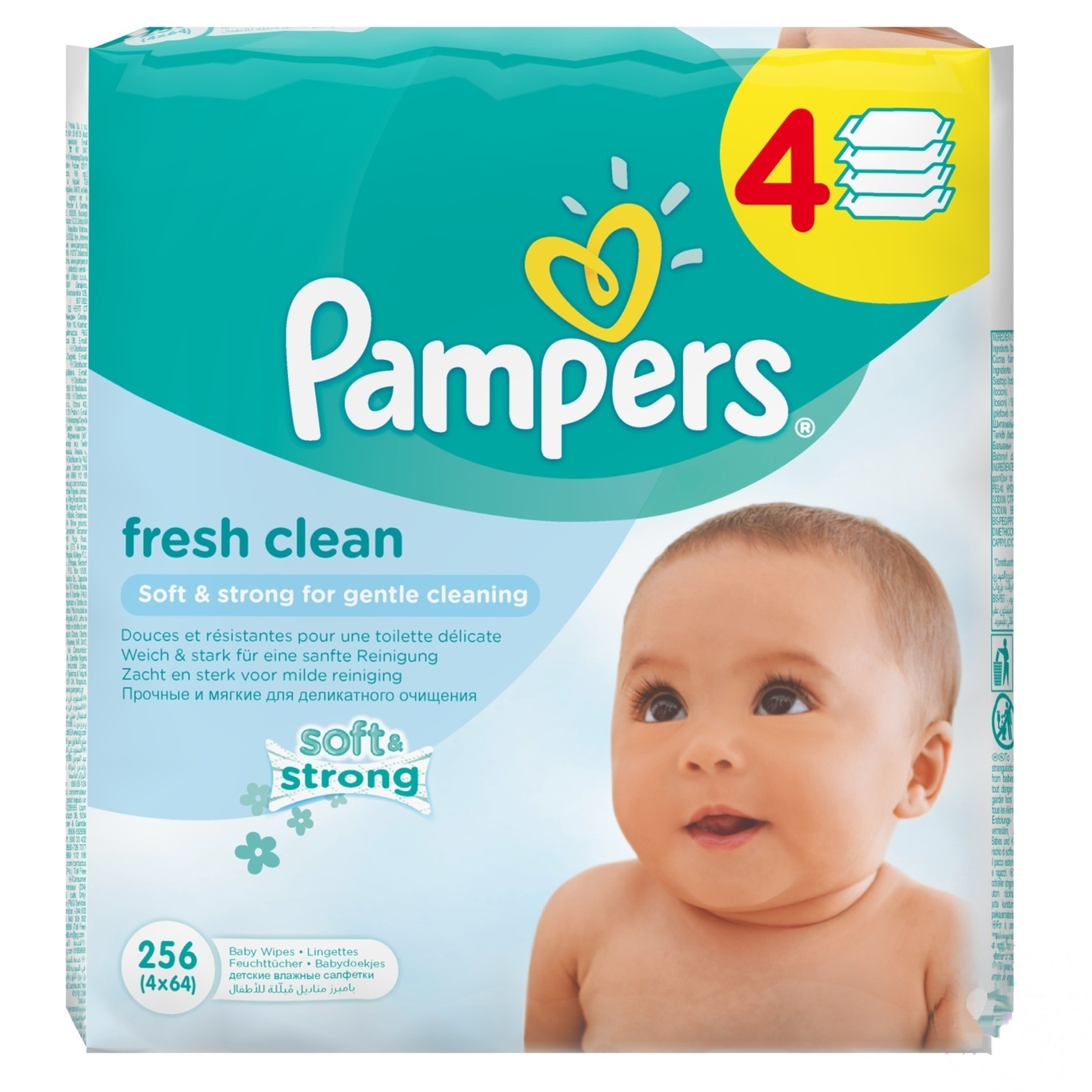 

Салфетки влажные детские Pampers Fresh Clean 256шт