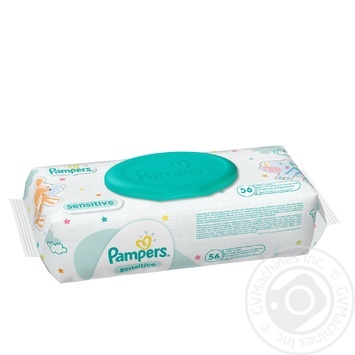 Серветки дитячі Pampers Sensitive 56шт - купити, ціни на - фото 3