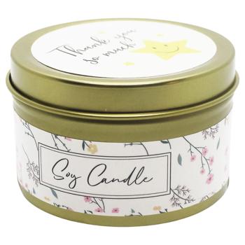 Свеча Зед ароматизированная в подсвечнике Банка 4,5х6,8см - купить, цены на ЕКО Маркет - фото 1