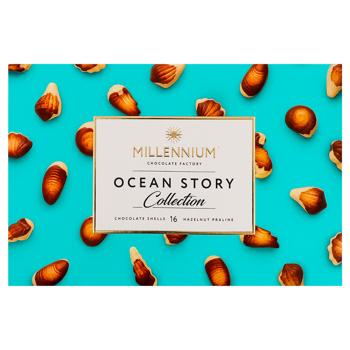 Цукерки Millennium Ocean Story шоколадні з горіховим праліне 170г